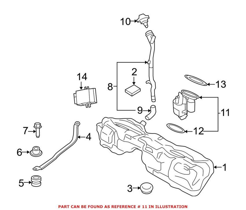 BMW Fuel Pump Assembly 16117344066